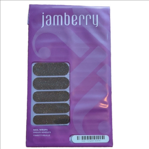 Jamberry Black Tungsten Glitter Nail Wraps